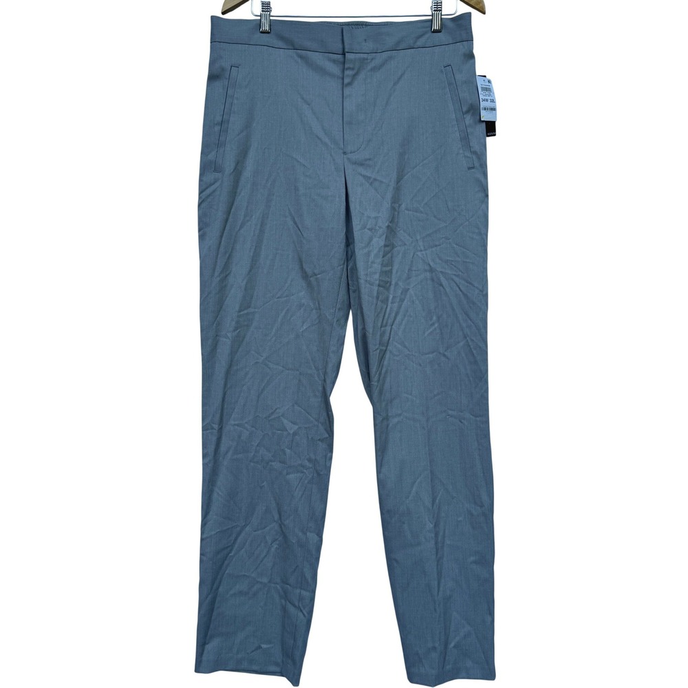 Alfani Mens Casual Grey HT Stretch Dress Pants 34W 32L 100185391MN NEW